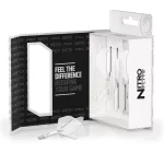 Red Dragon Nitro Flite priesvitné bílé, štandardné letky a krátke násadky