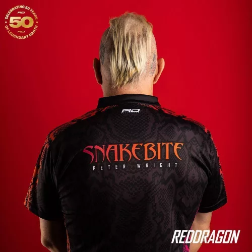 Dres Red Dragon Peter Wright 50 Year Limited Edition Tour Polo veľkosť S
