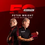Dres Red Dragon Peter Wright 50 Year Limited Edition Tour Polo veľkosť M