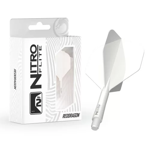 Red Dragon Nitro Flite biele integrované letky a stredné násadky