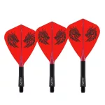 Red Dragon Nitro Flite Jonny Clayton integrované Kite letky a stredné násadky na šípky