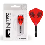 Red Dragon Nitro Flite Jonny Clayton integrované Kite letky a stredné násadky na šípky
