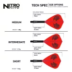Red Dragon Nitro Flite Jonny Clayton integrované Kite letky a stredné násadky na šípky