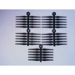 Hroty na šípky Cosmo Fit Point Plus soft, plastové, čierne 50ks, závit 2BA