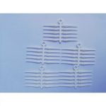 Hroty na šípky Cosmo Fit Point Plus soft, plastové, biele 50ks, závit 2BA