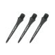 Konverzné karbonové hroty na šípky L-Style Hard Lip Points Carbon čierne 25mm, závit 2BA, 6ks