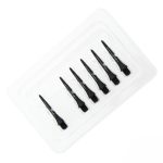 Konverzné karbonové hroty na šípky L-Style Hard Lip Points Carbon čierne 25mm, závit 2BA, 6ks