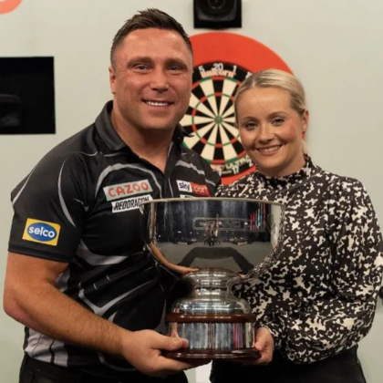 Gerwyn Price s manželkou Bethan Palmer